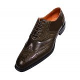 Bolano Style Rodric in Olive Ostrich Leg Print
