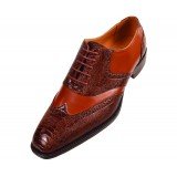 Bolano Style Rodric in Rust Ostrich Leg Print