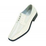 Viotti Style 179 Ice Cream Striped Satin Oxford with Patent on Sides